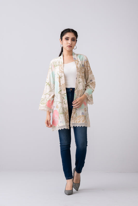 Regular Fit Georgette Bolero Top