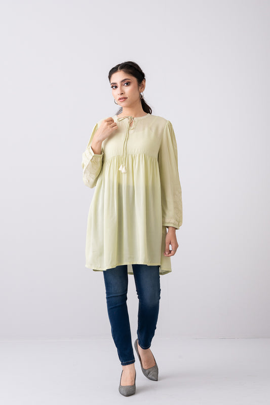 Embroidered Viscose Fashion Top - Mystika