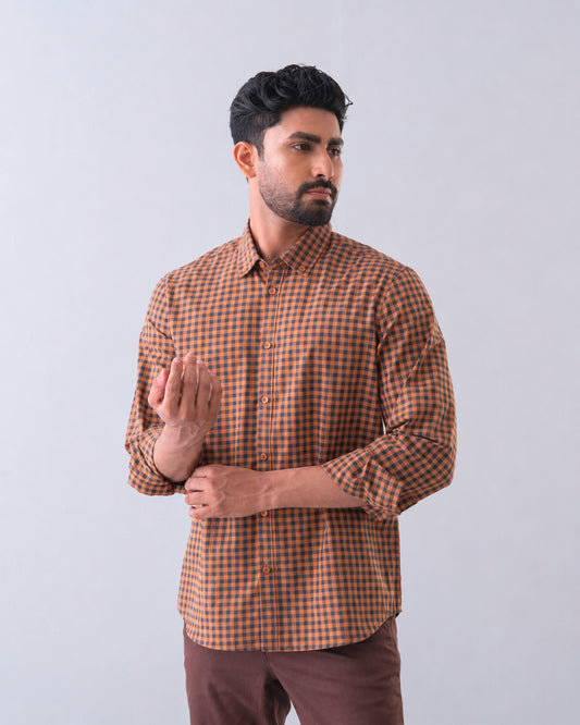 Regular Fit Check Casual Shirt