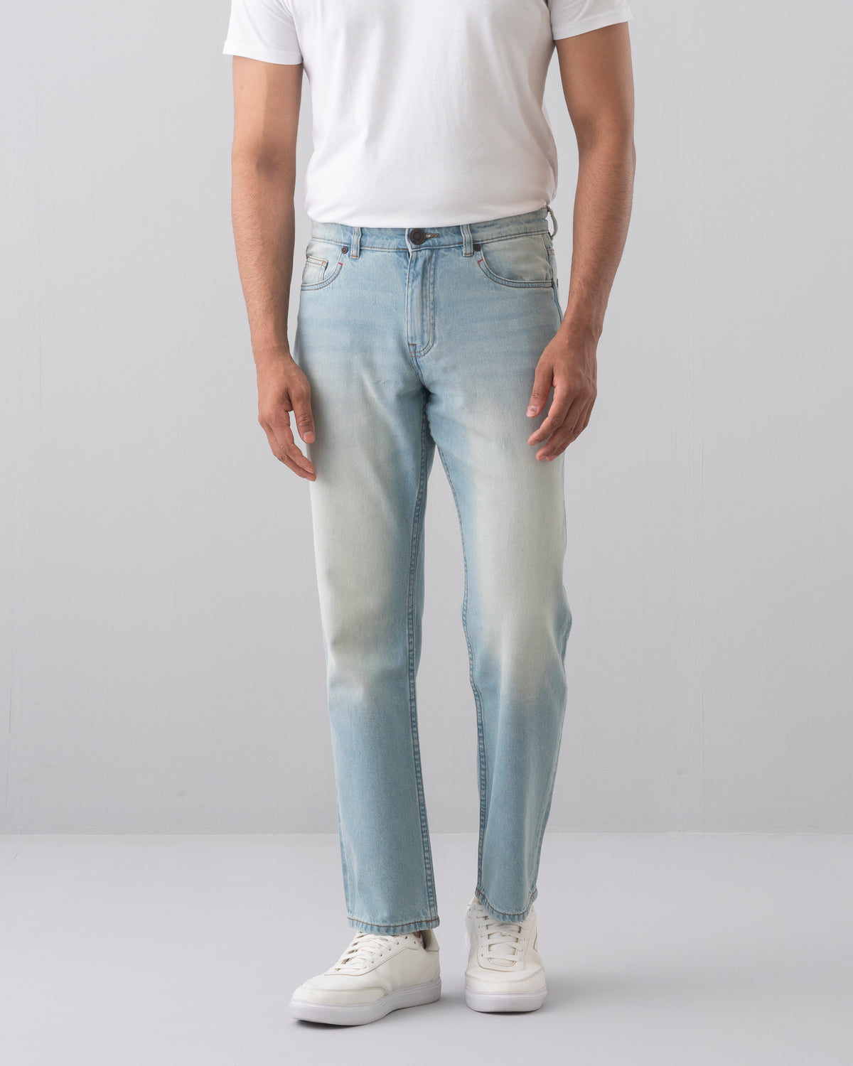 Straight Fit Light Blue Jeans