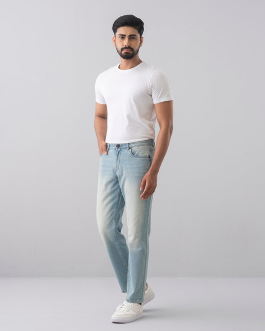 Straight Fit Light Blue Jeans