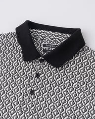 Regular Fit Jacquard Mercerised Polo Shirt