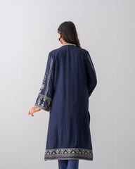Smart Fit Embellished Two-Piece Formal Ethnic Set with Organza Dupatta