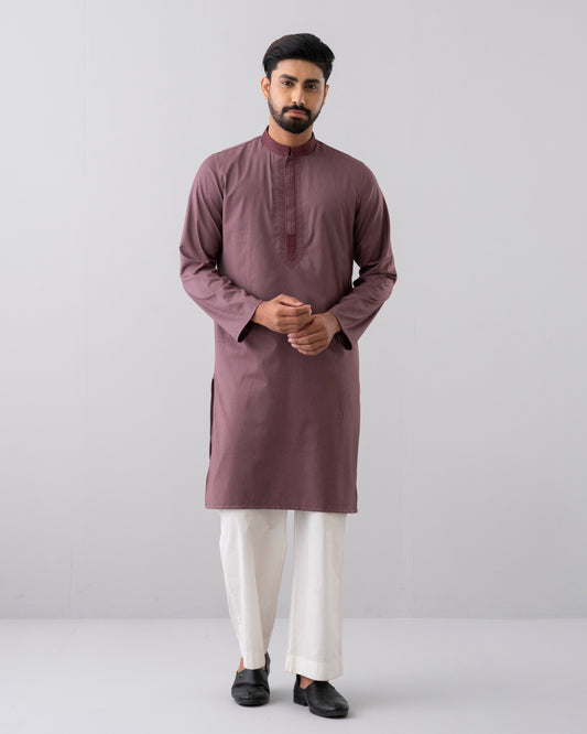Regular Fit Embroidered Semi-Formal Panjabi
