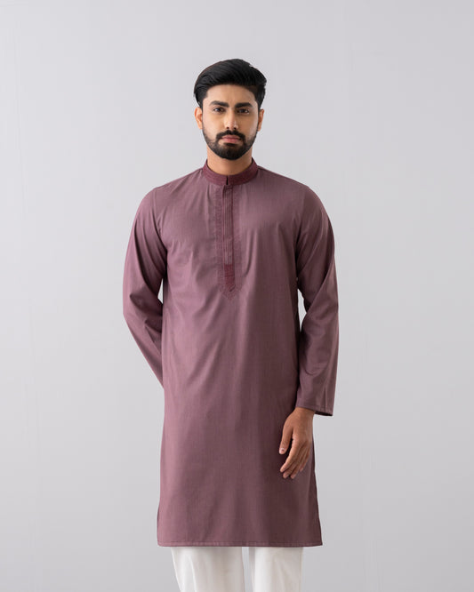 Regular Fit Embroidered Semi-Formal Panjabi