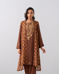Smart Fit Embroidered Two-Piece Ethnic Set