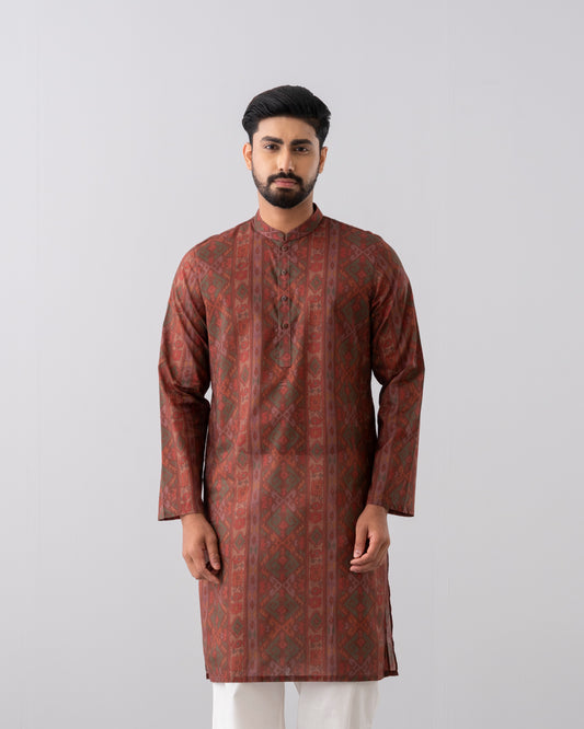 Regular Fit Printed Panjabi