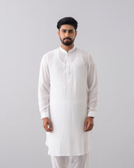 Regular Fit Embroidered Viscose Kabli Set