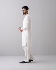 Regular Fit Embroidered Viscose Kabli Set