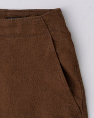 Embroidered Wide-Leg Twill Bottom