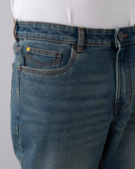 Straight Fit Dusty Blue Jeans