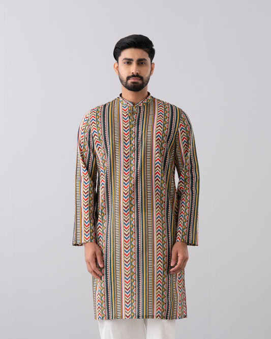 Regular Fit Printed Panjabi