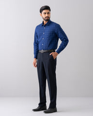 Regular Fit Thin Check Formal Shirt