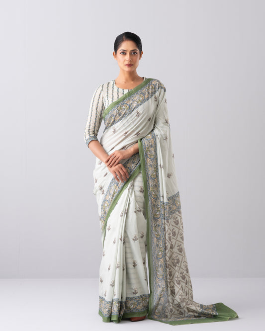 Digital Printed Cotton Saree