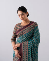 Digital Printed Cotton Saree