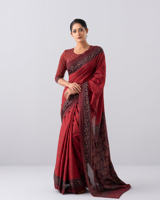 Digital Printed Cotton Saree