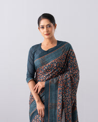 Digital Printed Cotton Saree