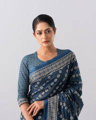 Digital Printed Cotton Saree