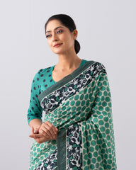 Digital Printed Cotton Saree