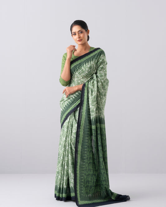 Digital Printed Cotton Saree