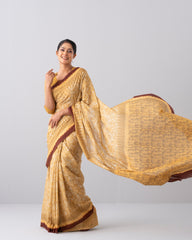 Digital Printed Cotton Saree