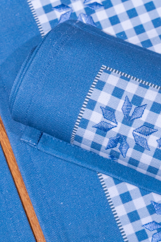 Table Runner - Blue Grey (14x45 Inch)
