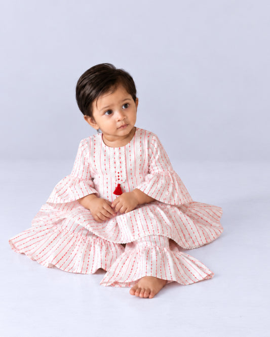 Newborn Girls' Ethnic Set (6-18 Months)