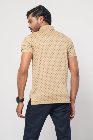Double Mercerised Luxury Printed Polo Shirt