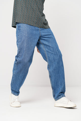Blue Balloon Fit Jeans