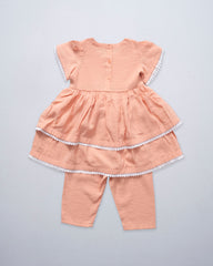 Newborn Girls' Ethnic Partywear Set (6-18 Months)