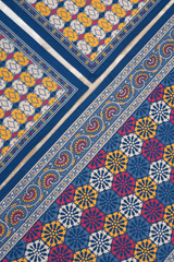 Table Runner - Navy Peony (14x72 Inch)