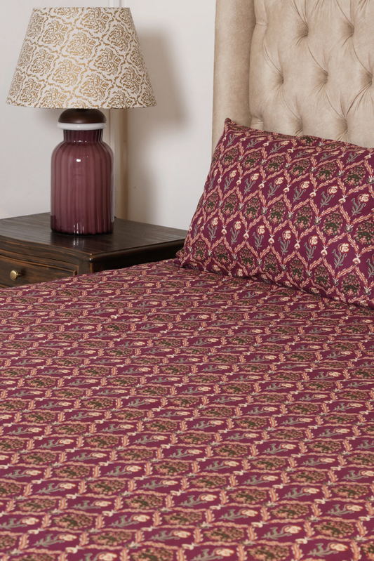 Bedsheets- Wild Aster (King Size)