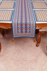 Table Runner - Navy Peony (14x72 Inch)