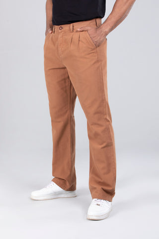 Solid Baggy Chinos