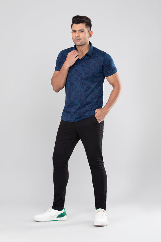 Double Mercerised Luxury Printed Polo Shirt