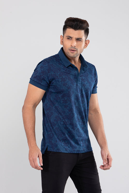 Double Mercerised Luxury Printed Polo Shirt