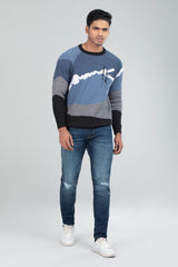 Full-Sleeve Jacquard Sweater