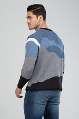Full-Sleeve Jacquard Sweater