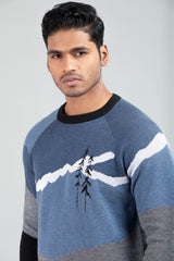 Full-Sleeve Jacquard Sweater