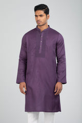 Semi-Formal Embroidered Cotton Panjabi