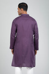 Semi-Formal Embroidered Cotton Panjabi