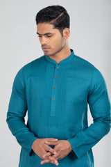 Semi-Formal Embroidered Cotton Panjabi