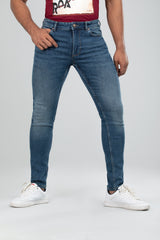 Premium Dark Vintage Skinny Fit Jeans with 5-Pocket Styles - Marvel