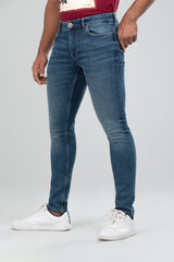 Premium Dark Vintage Skinny Fit Jeans with 5-Pocket Styles - Marvel