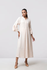 Regular Fit A-line Flare Long Dress
