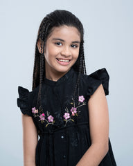 Girls' Georgette Embroidered Dress (6-8 Years)