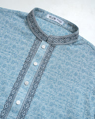 Regular Fit Printed Semi-Formal Panjabi