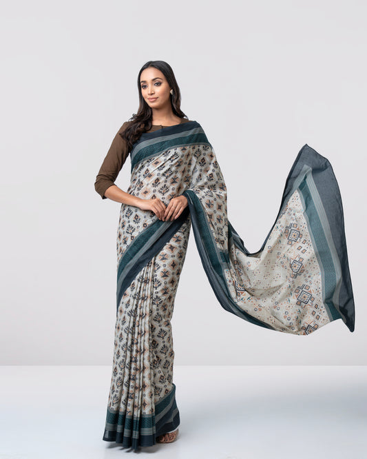 Digital Printed Cotton Saree