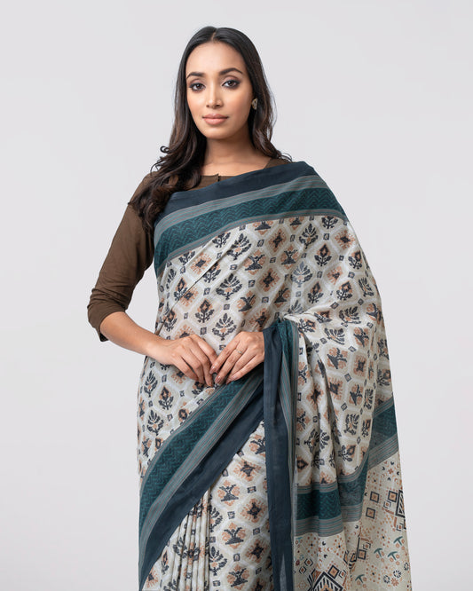 Digital Printed Cotton Saree