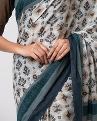 Digital Printed Cotton Saree
